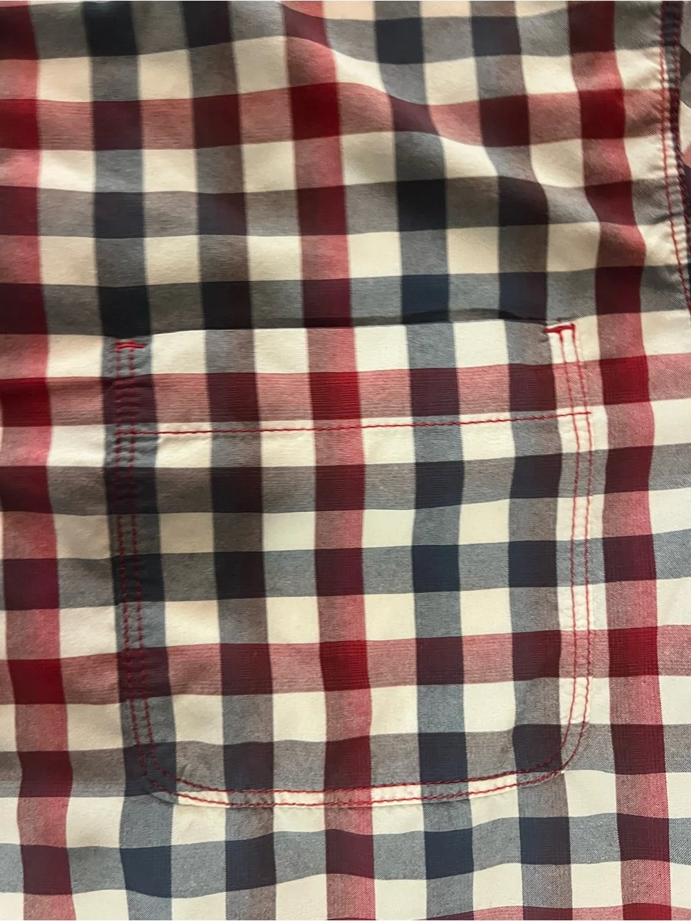 Men’s The North Face Short-Sleeve Plaid Button-Down Shirt - size Large